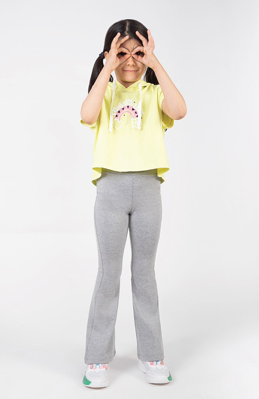 هودی یکرو لایکرا آستین کوتاه (ست با کد 10388)