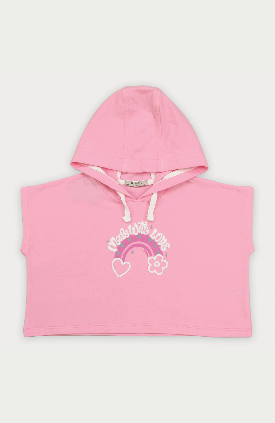 هودی یکرو لایکرا آستین کوتاه (ست با کد 10388)