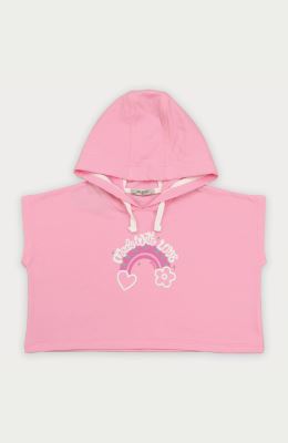 هودی یکرو لایکرا آستین کوتاه (ست با کد 10388)