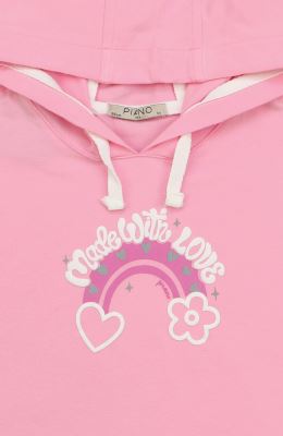 هودی یکرو لایکرا آستین کوتاه (ست با کد 10388)