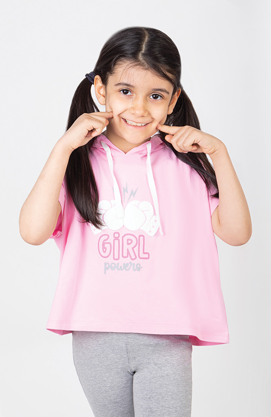 هودی یکرو لایکرا آستین کوتاه (ست با کد 10390)