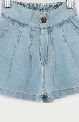 شلوارک جین پیلی دار