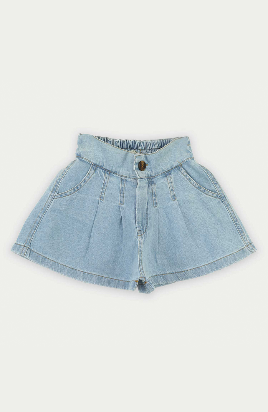 شلوارک جین پیلی دار