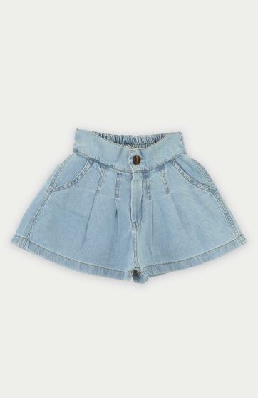 شلوارک جین پیلی دار