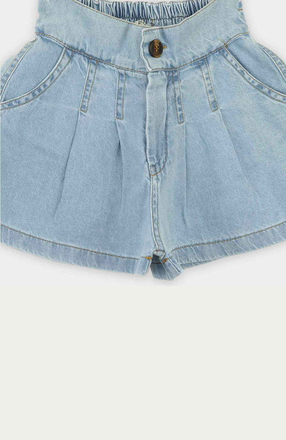 شلوارک جین پیلی دار