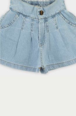 شلوارک جین پیلی دار