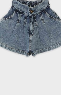 شلوارک جین پیلی دار