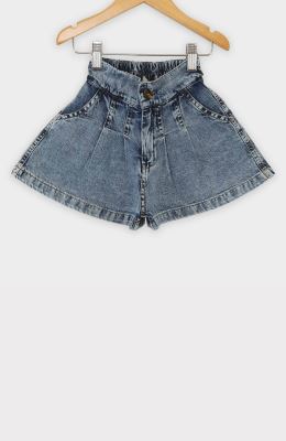 شلوارک جین پیلی دار