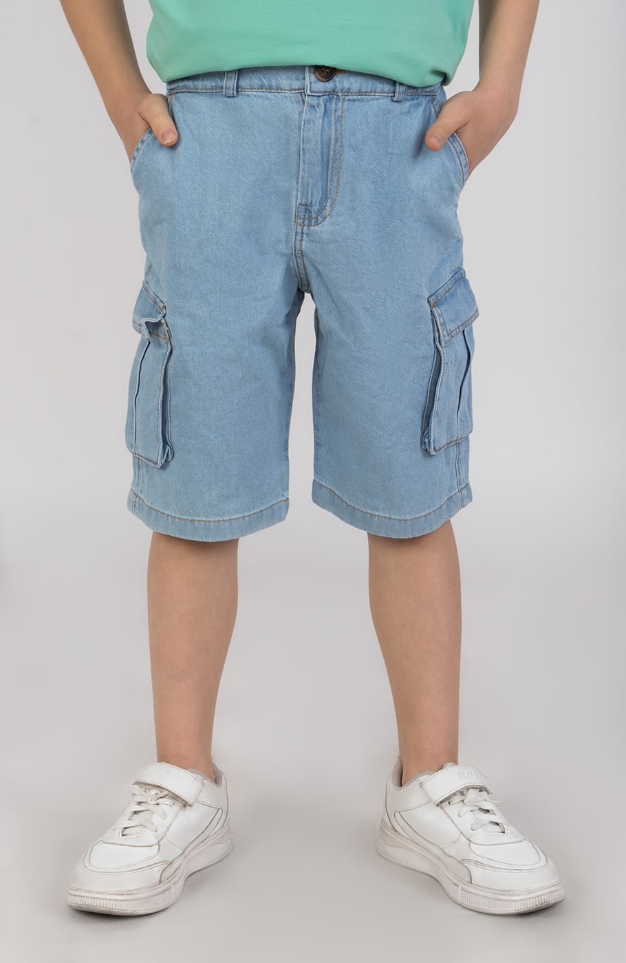 شلوارک جین جیب دار