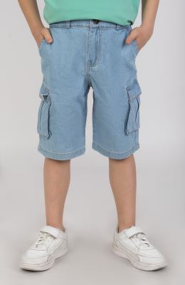 شلوارک جین جیب دار 