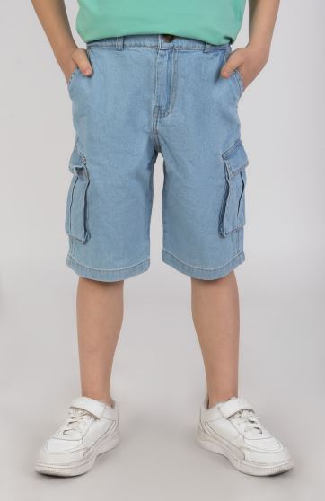 شلوارک جین جیب دار 