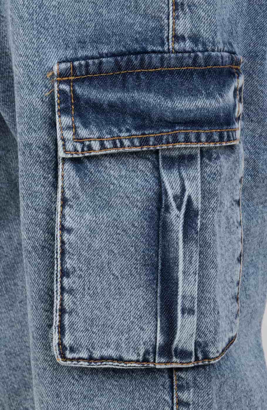 شلوارک جین جیب دار