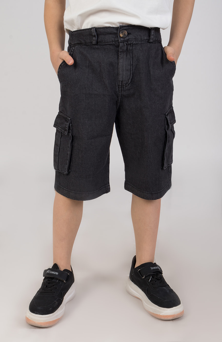 شلوارک جین جیب دار 