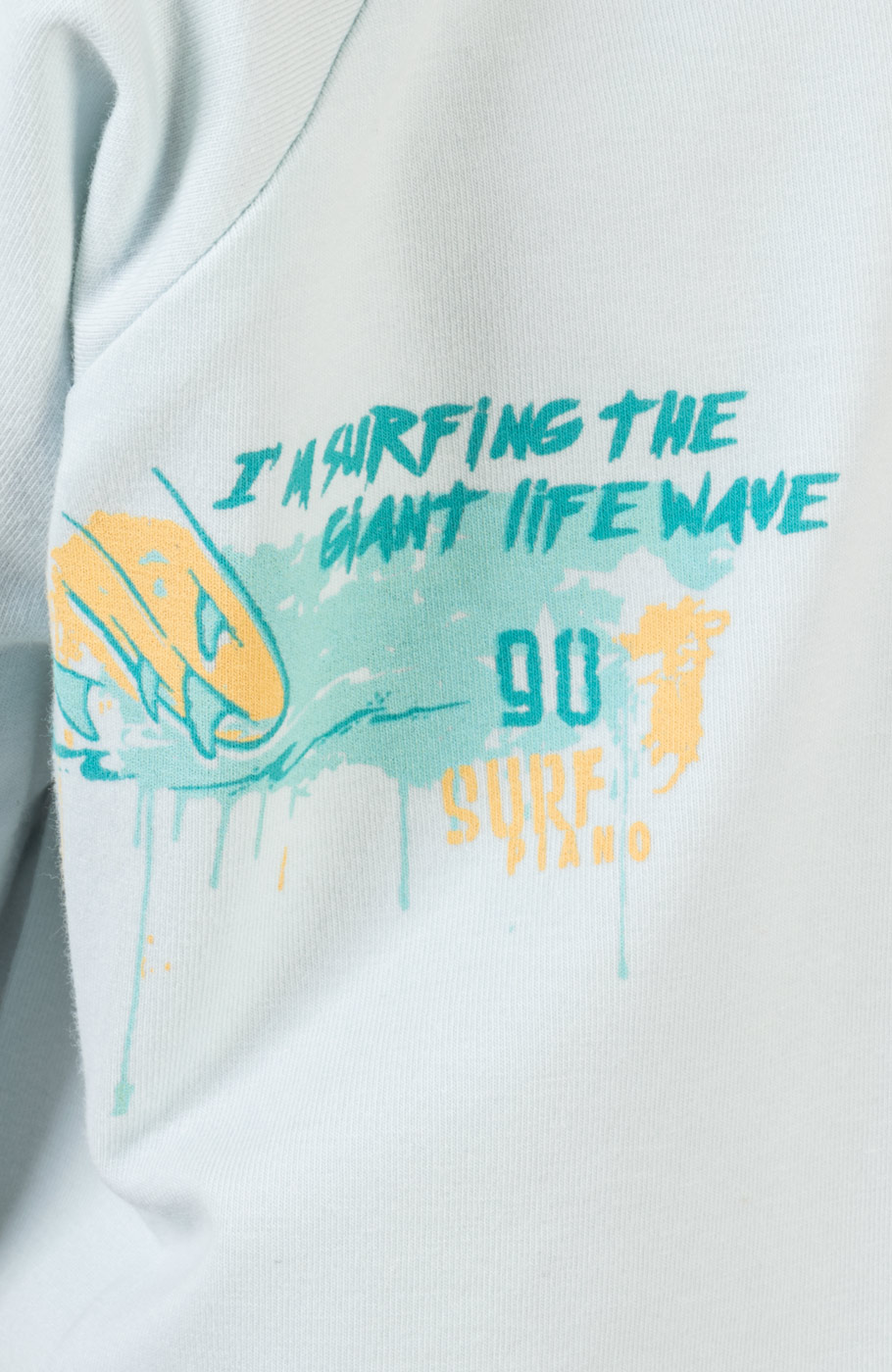 تیشرت یکرو لایکرا آستین رگلان