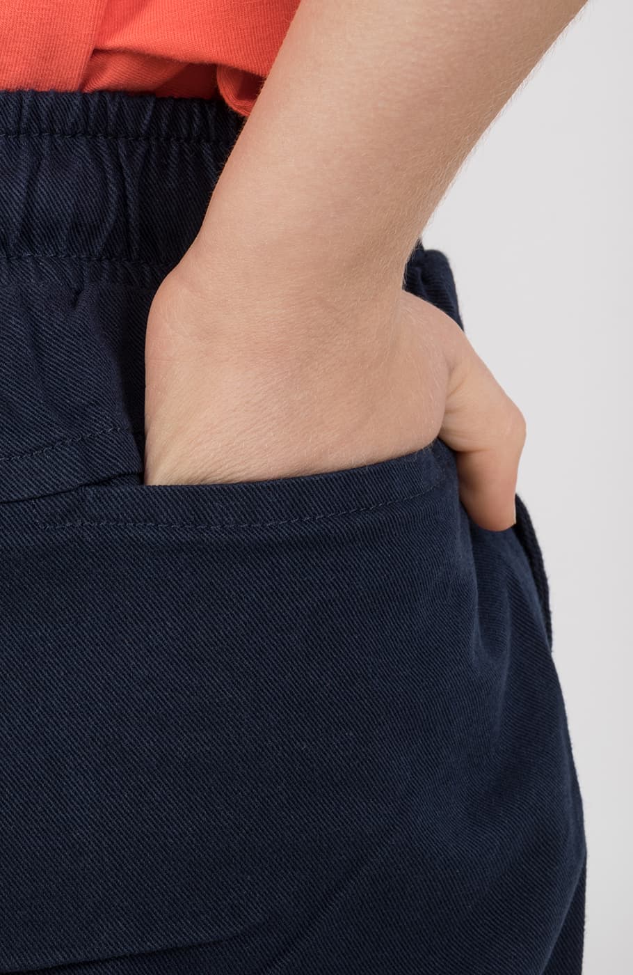 شلوارک کتان دمپا پاکتی