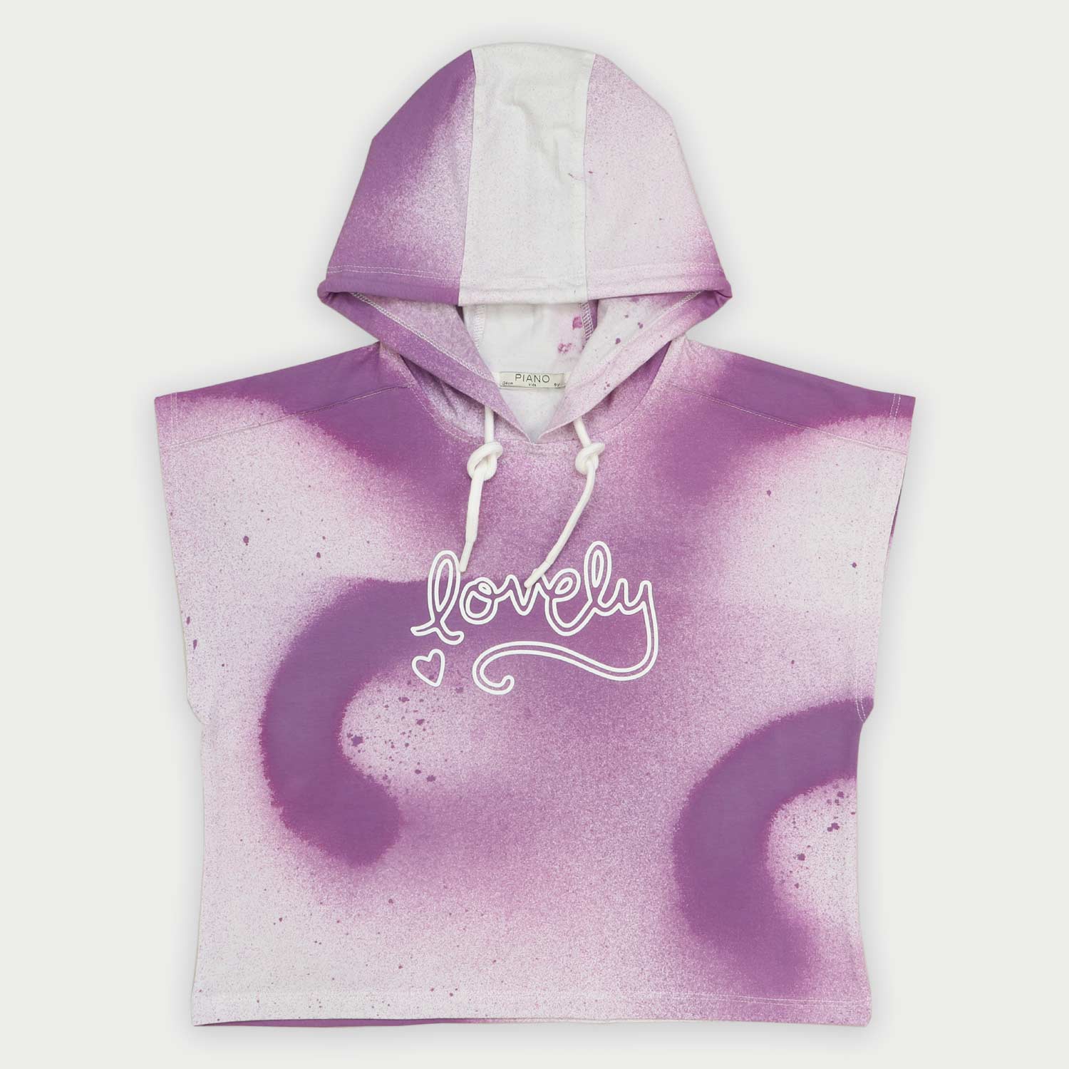 هودی یکرو لایکرا ابروبادی آستین کوتاه(ست با 10406)