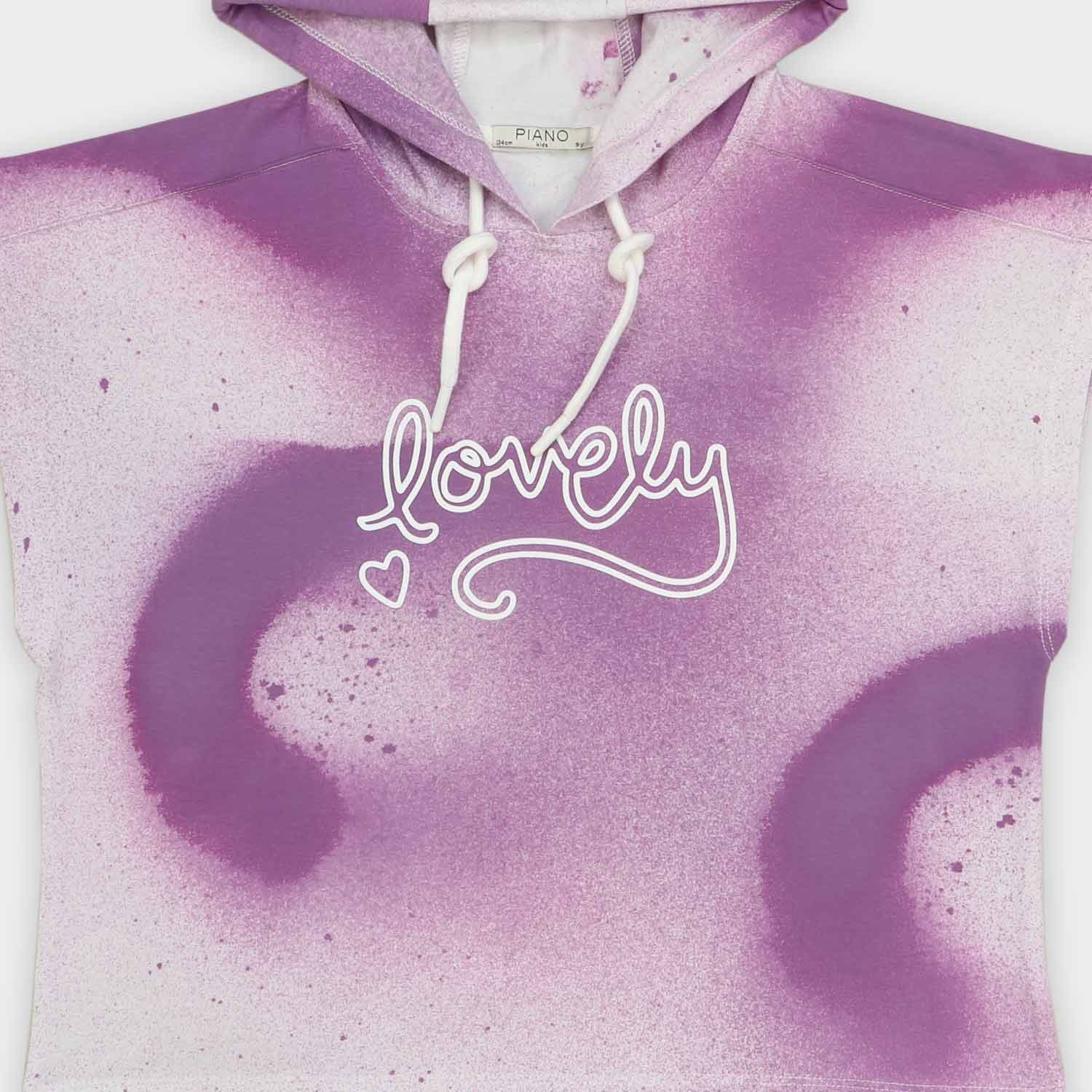 هودی یکرو لایکرا ابروبادی آستین کوتاه(ست با 10406)