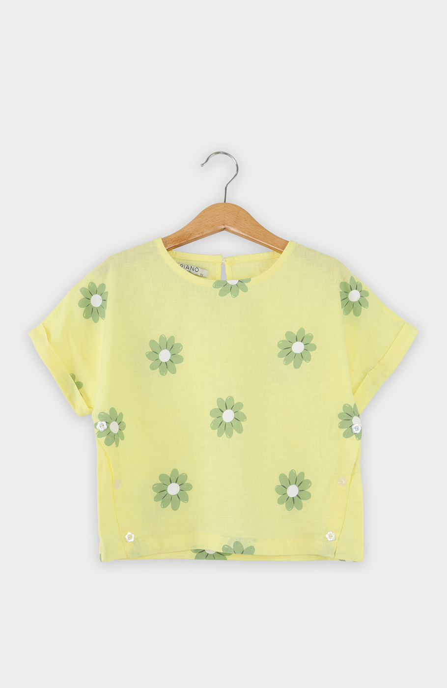 بلوز لینن آستین کوتاه