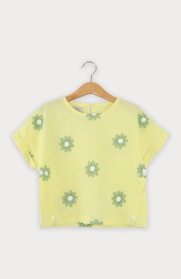 بلوز لینن آستین کوتاه