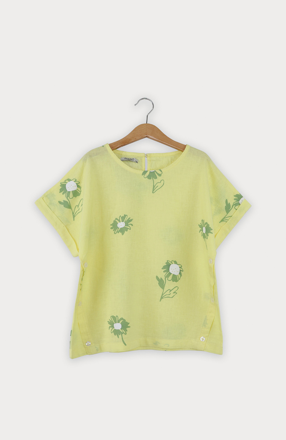 بلوز لینن آستین کوتاه