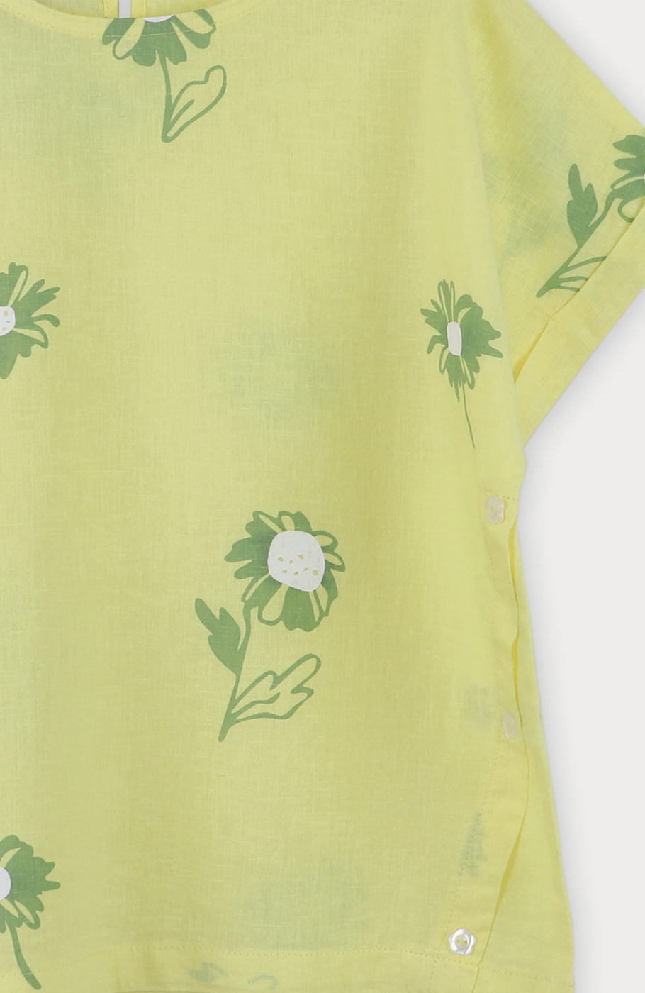 بلوز لینن آستین کوتاه