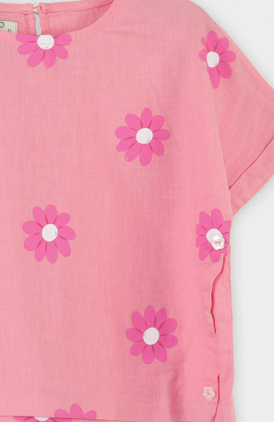 بلوز لینن آستین کوتاه