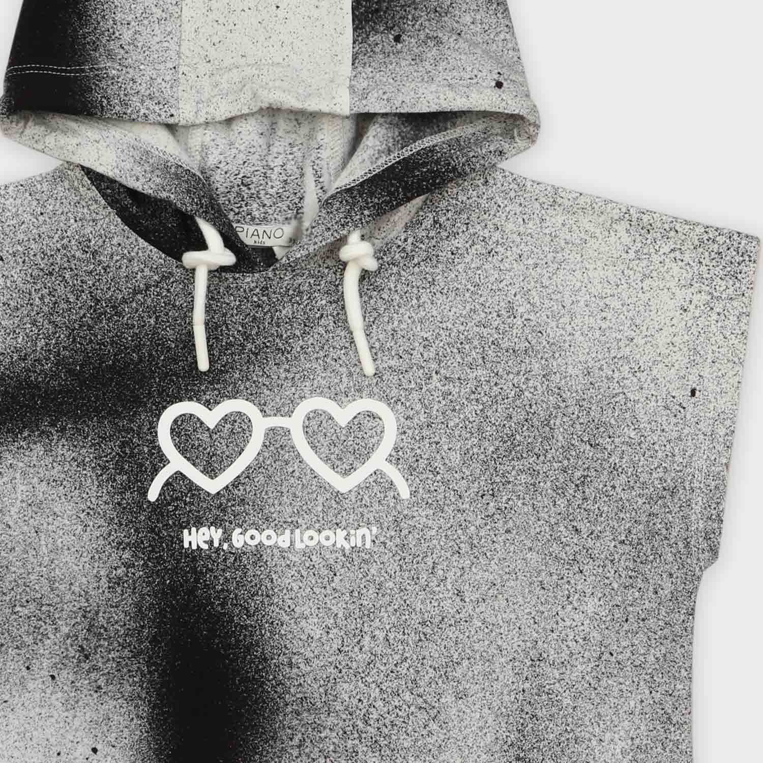 هودی یکرو لایکرا ابروبادی آستین کوتاه(ست با 10404)