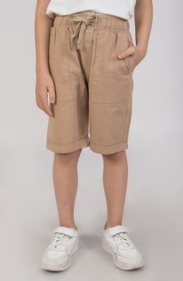 شلوارک کتان دمپا پاکتی