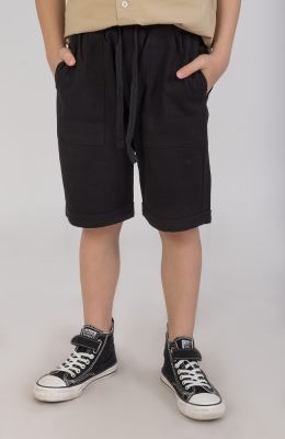 شلوارک کتان دمپا پاکتی