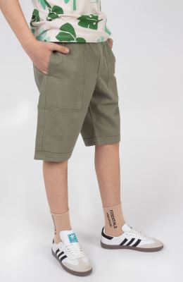 شلوارک کتان دمپا پاکتی