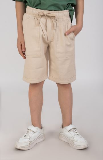 شلوارک کتان دمپا پاکتی