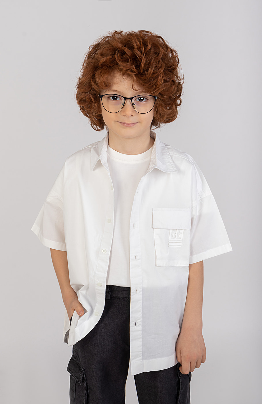 شومیز پوپلین آستین کوتاه