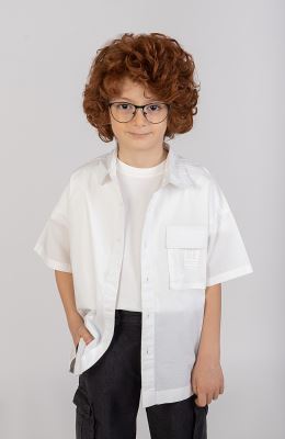 شومیز پوپلین آستین کوتاه