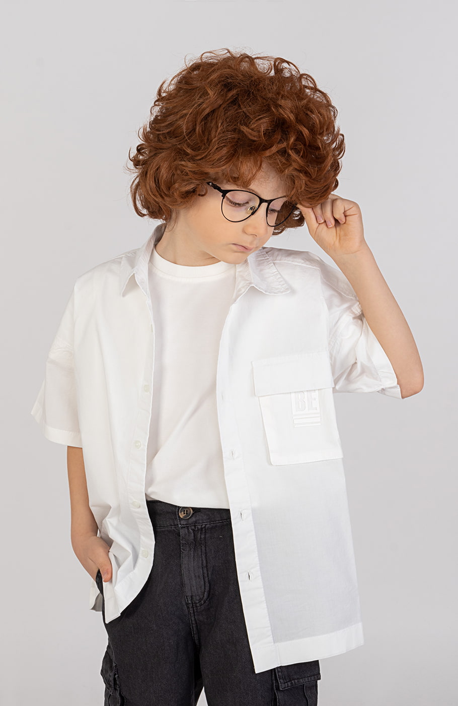 شومیز پوپلین آستین کوتاه