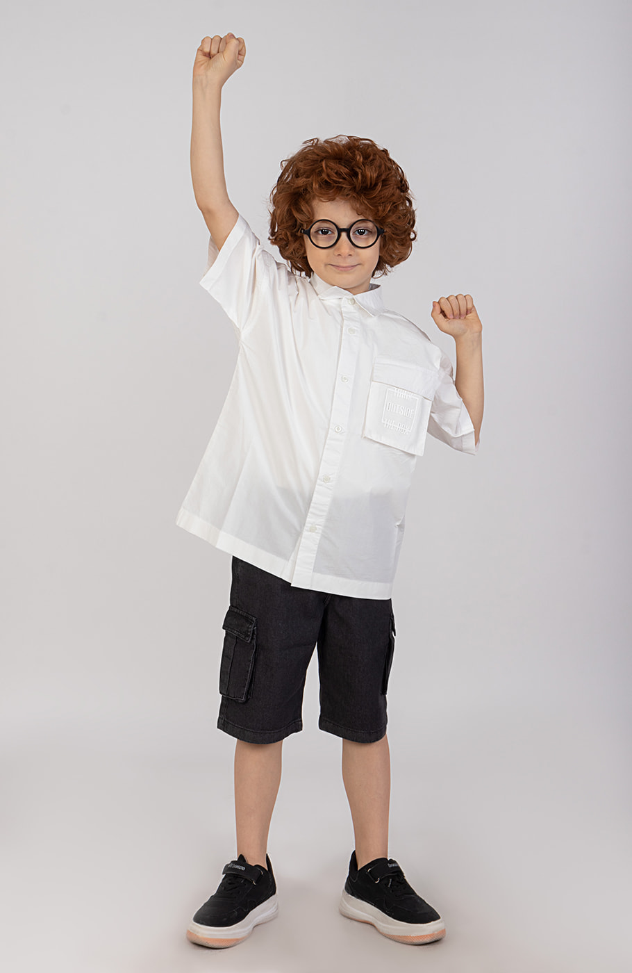 شومیز پوپلین آستین کوتاه