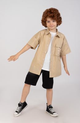 شومیز پوپلین آستین کوتاه