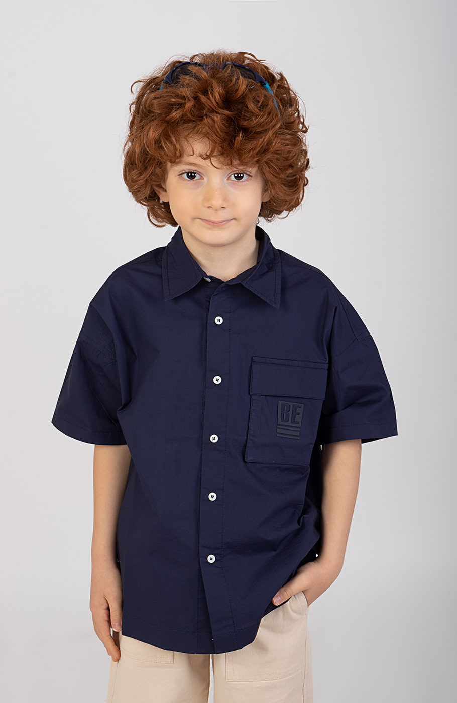 شومیز پوپلین آستین کوتاه