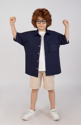 شومیز پوپلین آستین کوتاه