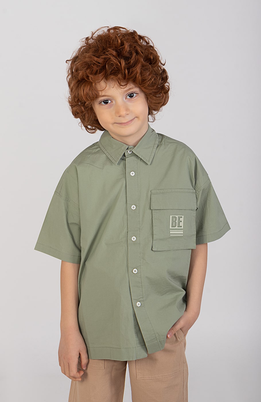 شومیز پوپلین آستین کوتاه