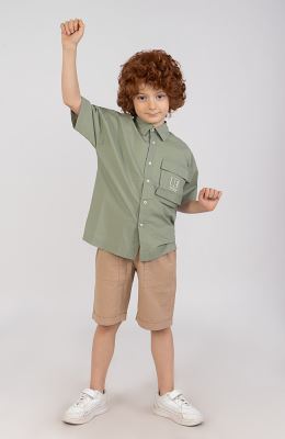 شومیز پوپلین آستین کوتاه