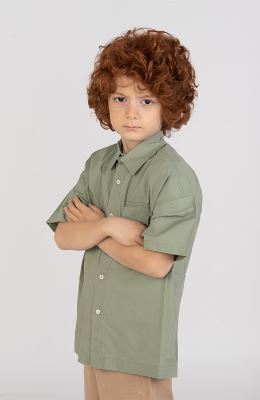 شومیز پوپلین آستین کوتاه