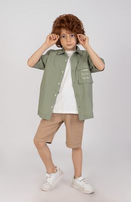 شومیز پوپلین آستین کوتاه