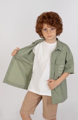 شومیز پوپلین آستین کوتاه