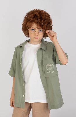 شومیز پوپلین آستین کوتاه