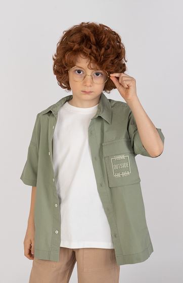 شومیز پوپلین آستین کوتاه