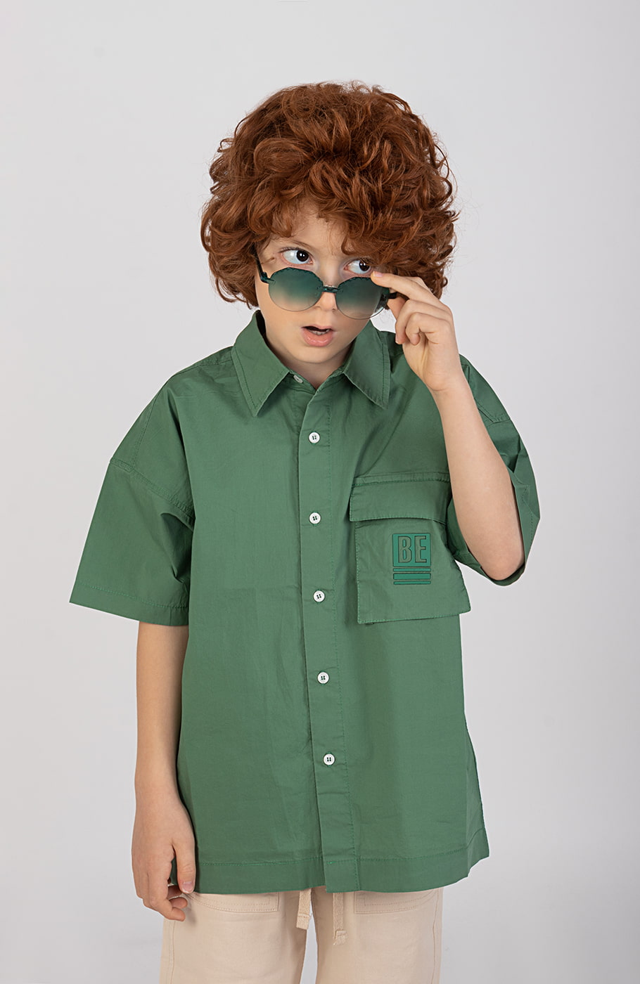 شومیز پوپلین آستین کوتاه