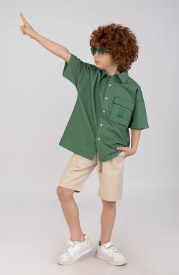 شومیز پوپلین آستین کوتاه