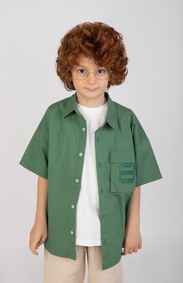 شومیز پوپلین آستین کوتاه