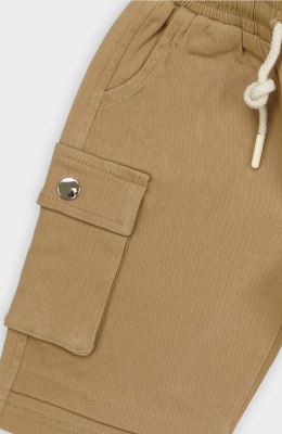 شلوارک کتان جیب دار