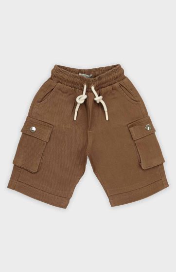 شلوارک کتان جیب دار